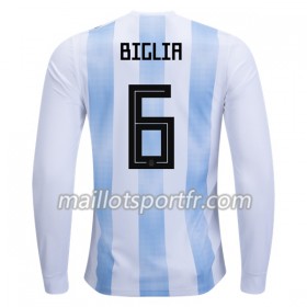 Maillot de Foot Argentine Biglia 6 Domicile Coupe du monde 2018 ML